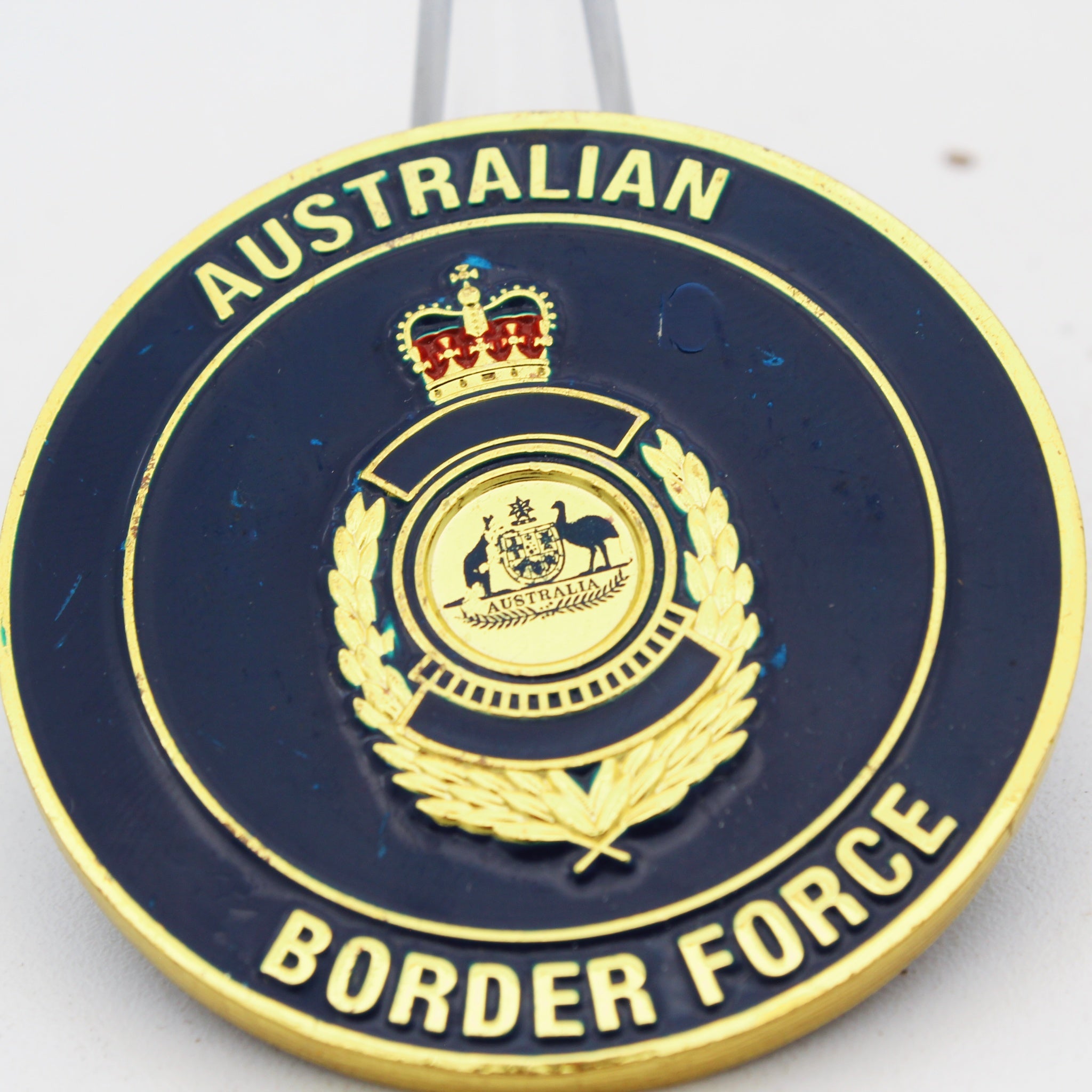 Australian Border Force Marine Unit Challenge Coin 2” Copper Collectible Pre-owned