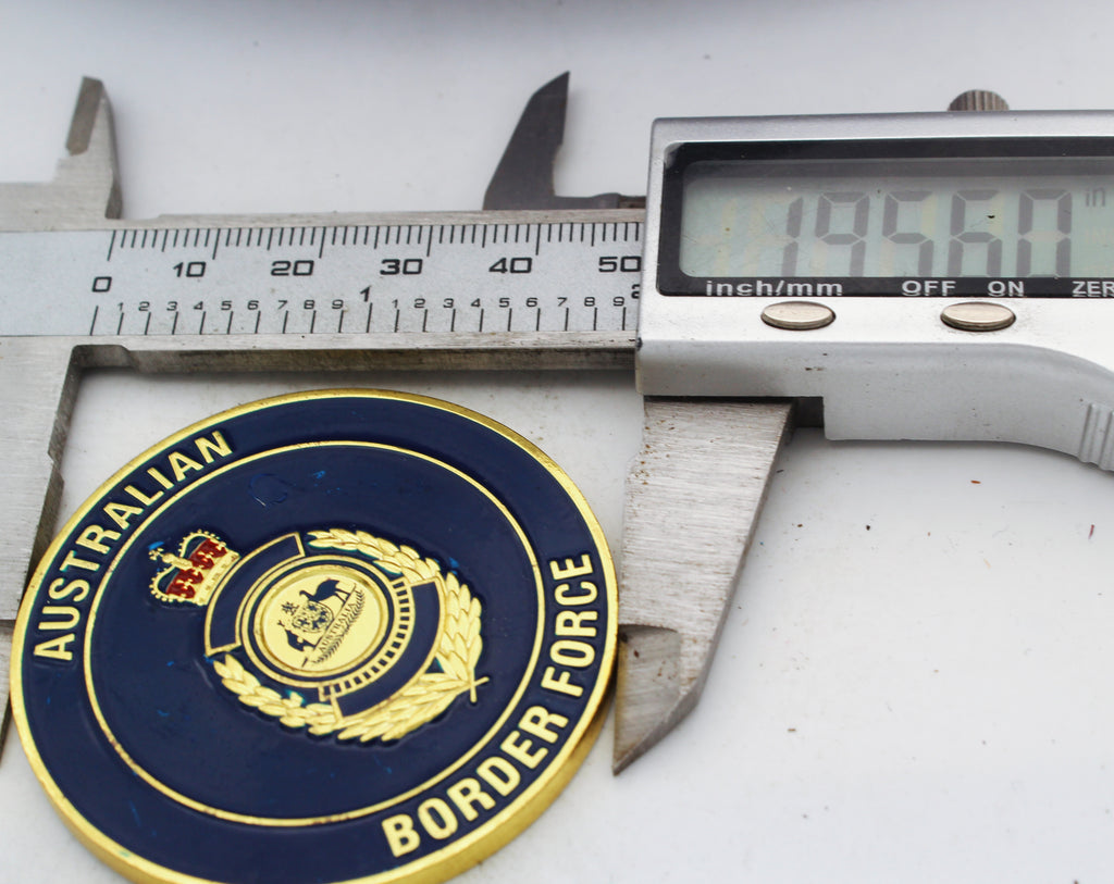 Australian Border Force Marine Unit Challenge Coin 2” Copper Collectible Pre-owned