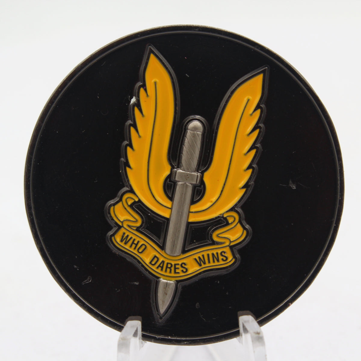 Australian SASR Range Squadron Who Dares Wins Challenge Coin 1.75" Copper Pre-Owned