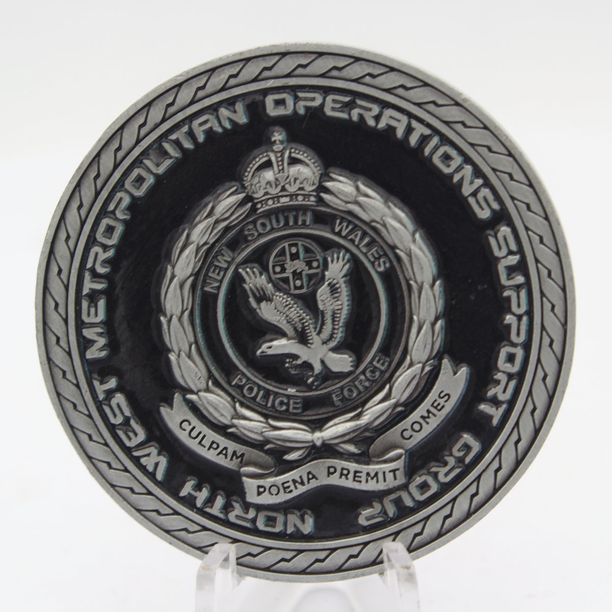 NSW Metropolitan Operations Support Group Challenge Coin 2.0" Zinc Alloy Pre-Owned