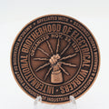 IBEW Local 714 Theodore Roosevelt Presidential Library Challenge Coin 1.75" Pre-Owned