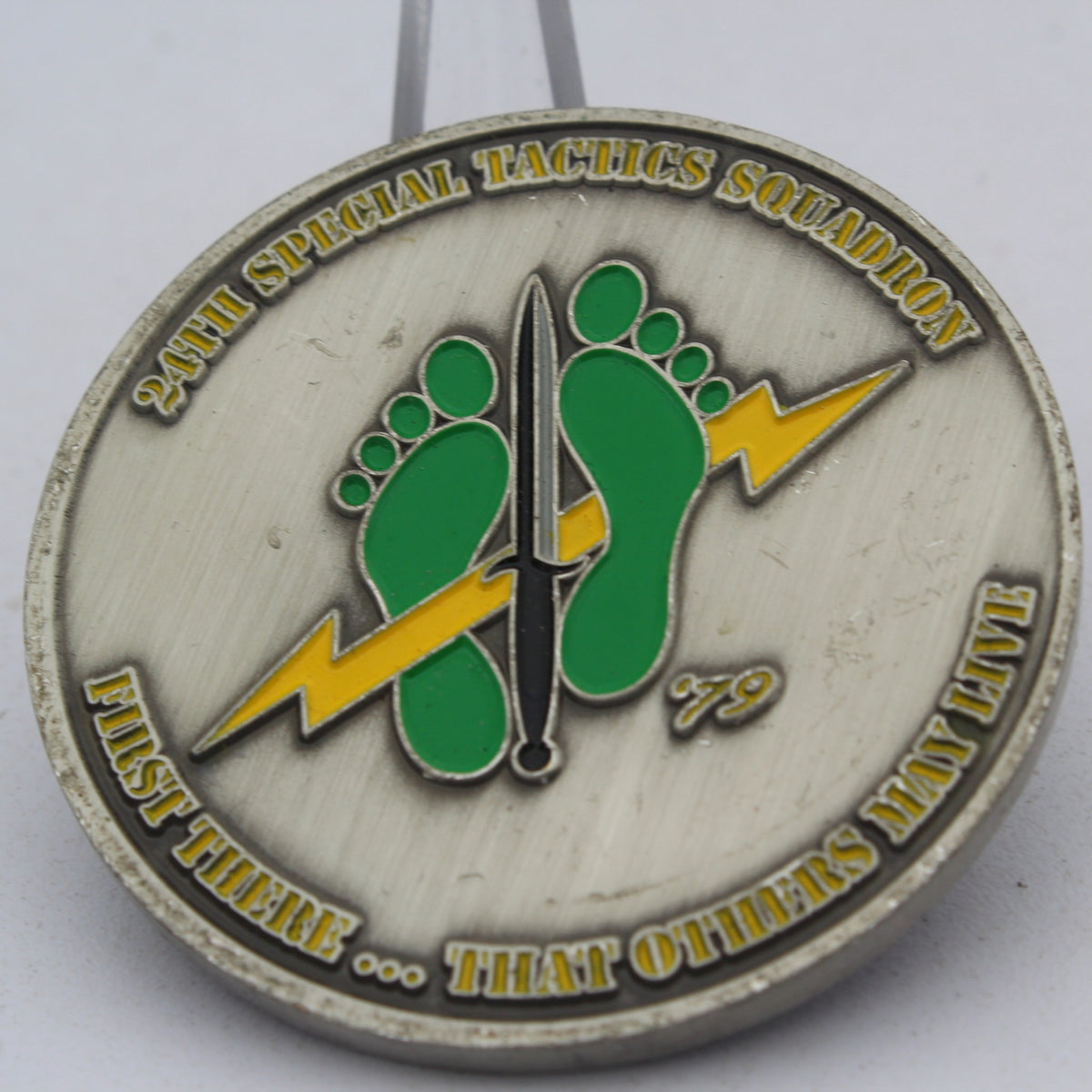 24th Special Tactics Squadron USAF Challenge Coin 2.0" Copper Pre-Owned