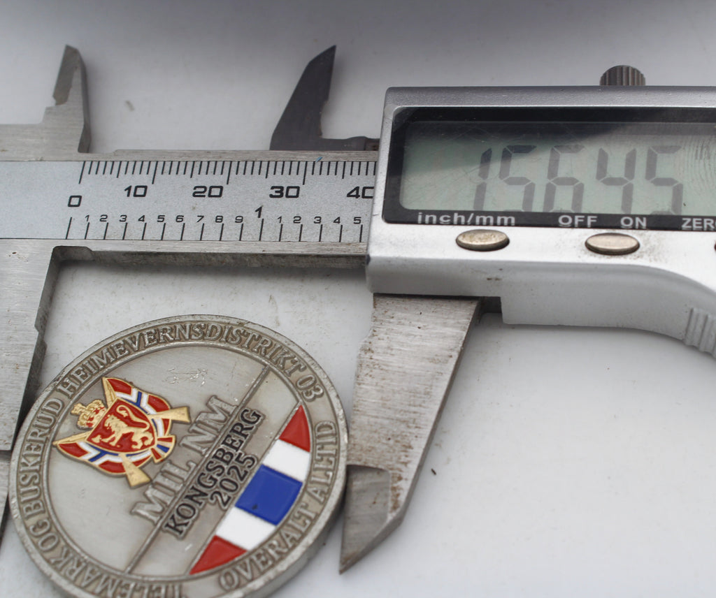 Norway HV-03 Telemark Buskerud Home Guard Kongsberg 2025 Challenge Coin 1.5" Copper