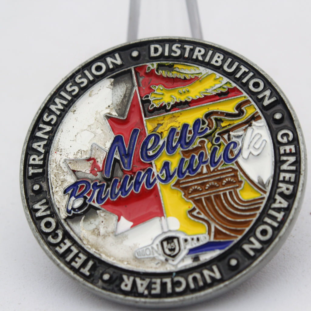 IBEW Local 37 New Brunswick Challenge Coin 1.5" Copper Pre-Owned