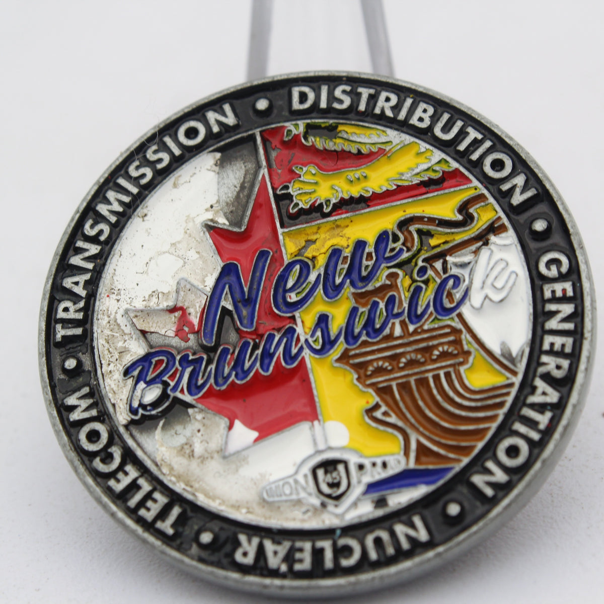 IBEW Local 37 New Brunswick Challenge Coin 1.5" Copper Pre-Owned