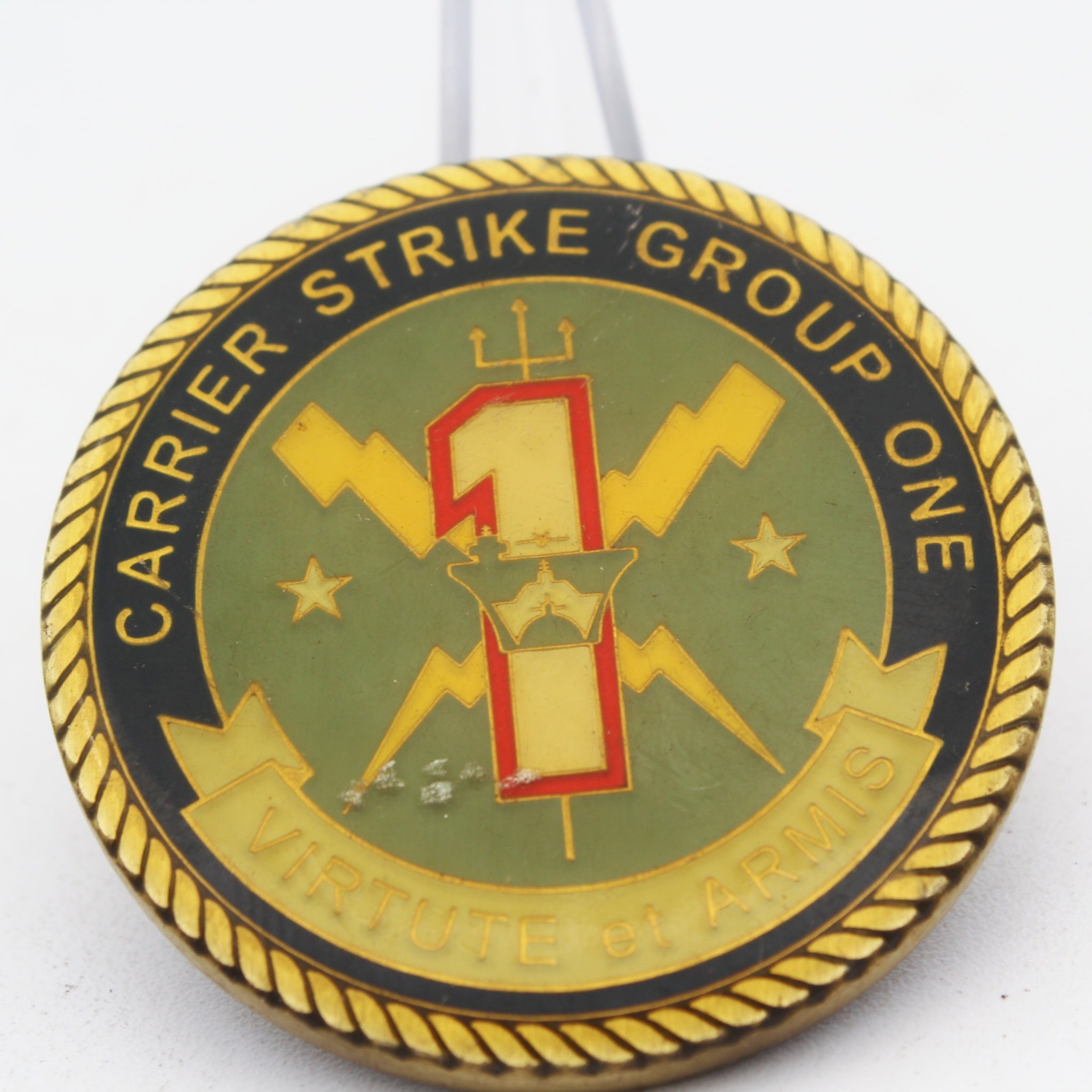 US Navy Carrier Strike Group One Commander Challenge Coin CVW-17 Naval Aviation Pre-owned