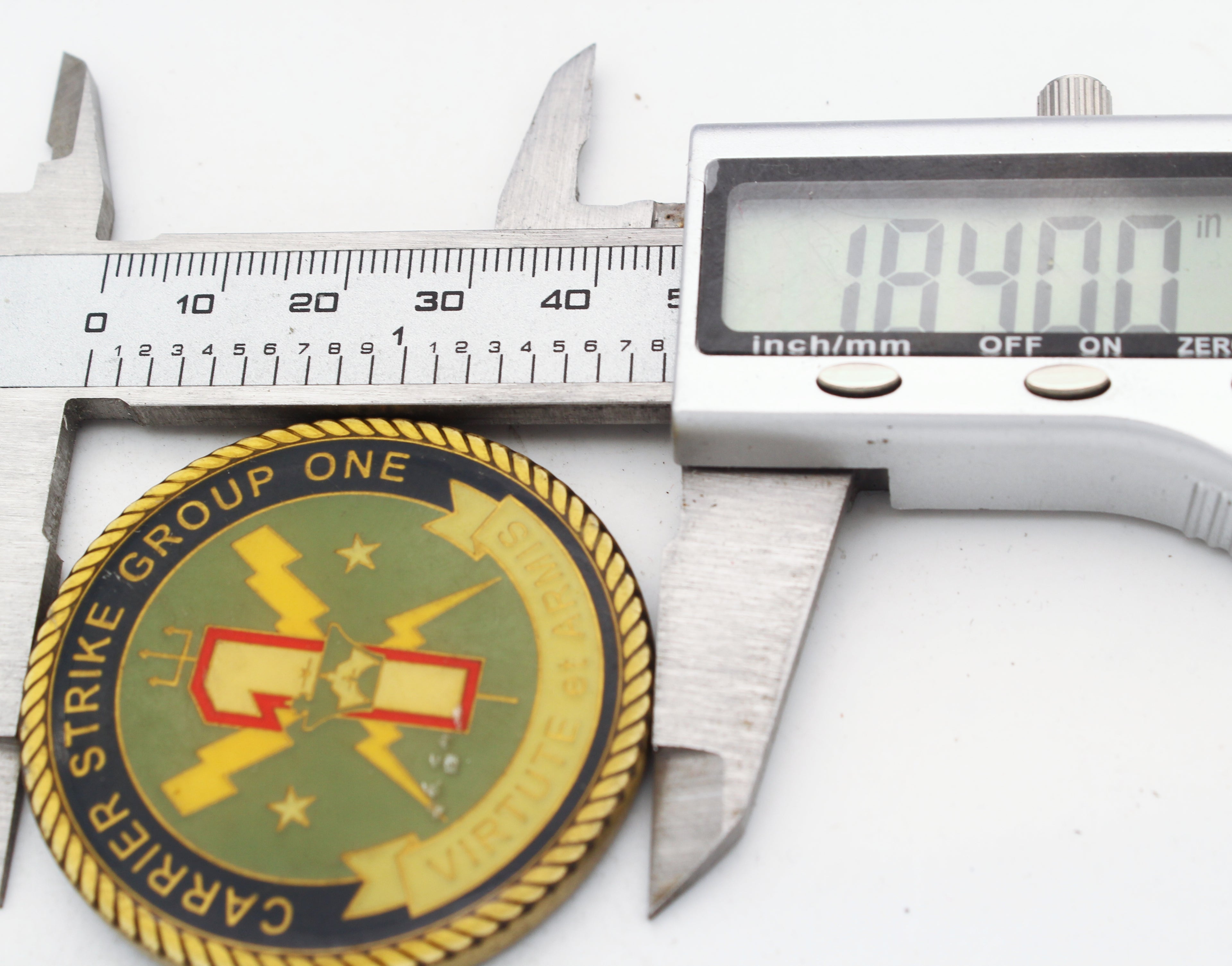 US Navy Carrier Strike Group One Commander Challenge Coin CVW-17 Naval Aviation Pre-owned