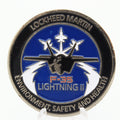 Lockheed Martin F-35 Lightning II Challenge Coin Target Zero JSF Program 1.75" Pre-owned