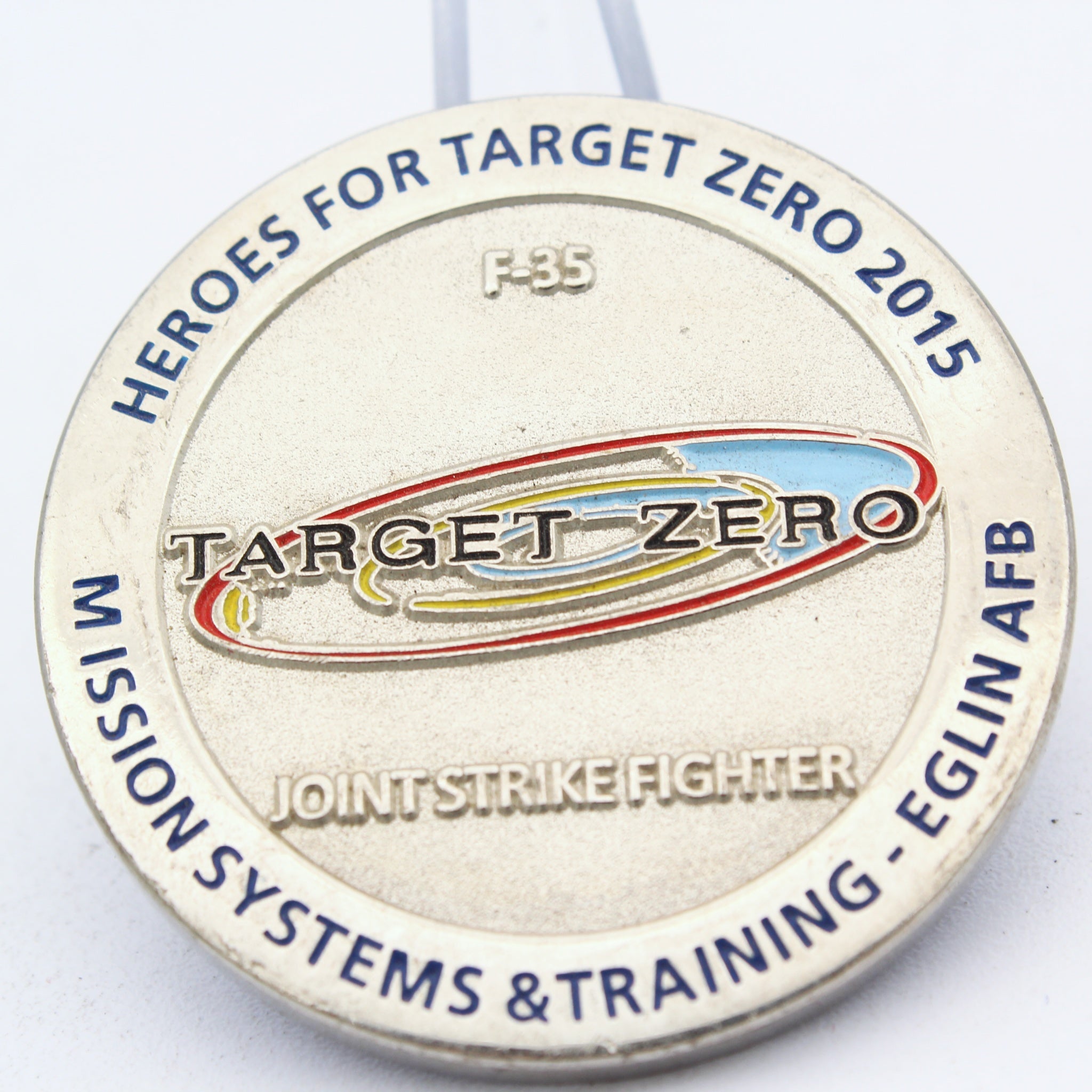 Lockheed Martin F-35 Lightning II Challenge Coin Target Zero JSF Program 1.75" Pre-owned