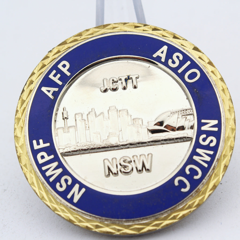 Australia NSW Joint Counter Terrorism Team JCTT Challenge Coin Police Counter-Terror Unit Pre-owned Collectible