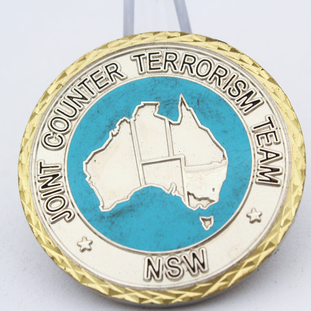 Australia NSW Joint Counter Terrorism Team JCTT Challenge Coin Police Counter-Terror Unit Pre-owned Collectible