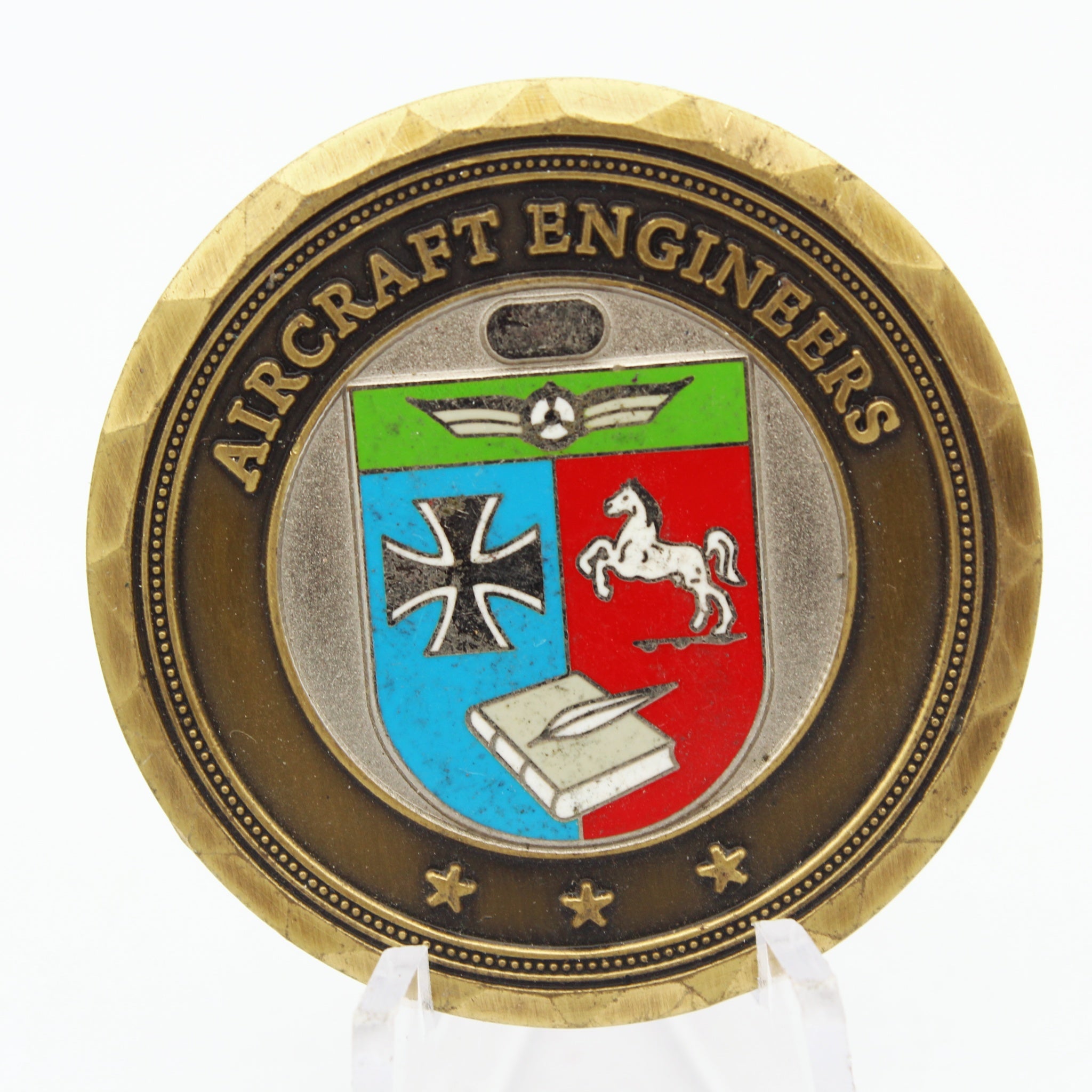 German Air Force Aircraft Engineers Challenge Coin 1.5" Iron Cross Aviation Collectible Pre-owned