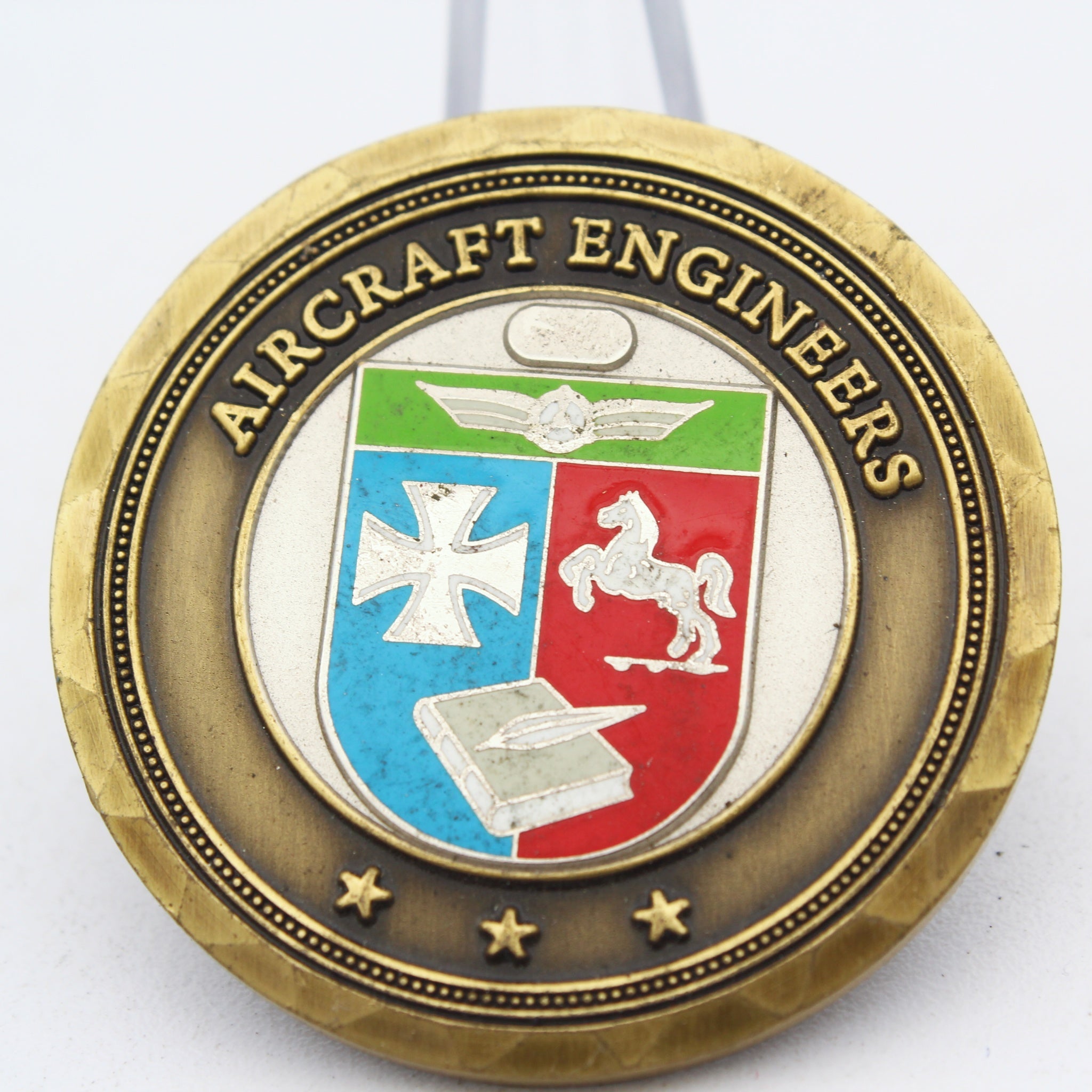 German Air Force Aircraft Engineers Challenge Coin 1.5" Iron Cross Aviation Collectible Pre-owned
