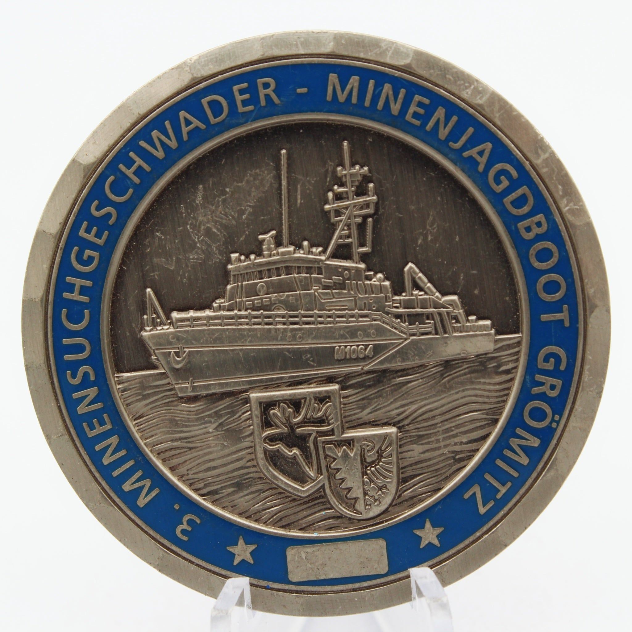 German Navy Minehunter Grömitz Challenge Coin 3rd Mine Countermeasure Squadron