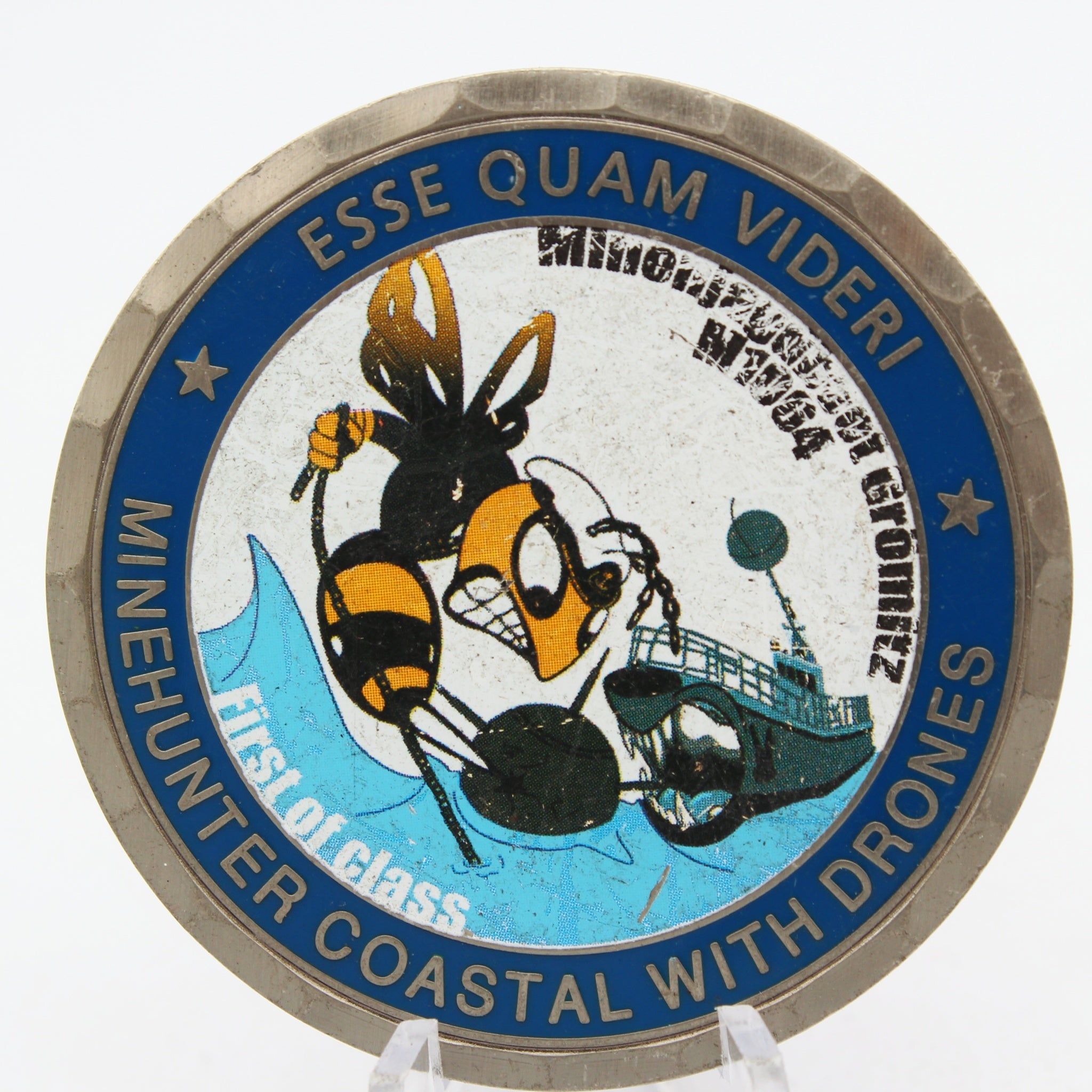 German Navy Minehunter Grömitz Challenge Coin 3rd Mine Countermeasure Squadron