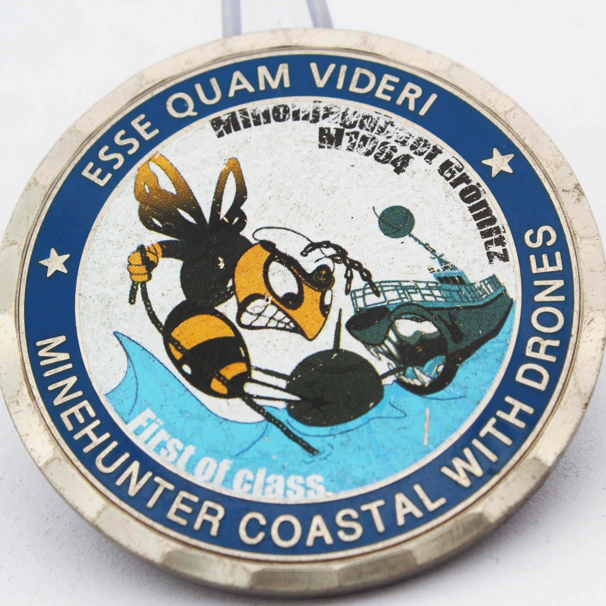 German Navy Minehunter Grömitz Challenge Coin 3rd Mine Countermeasure Squadron