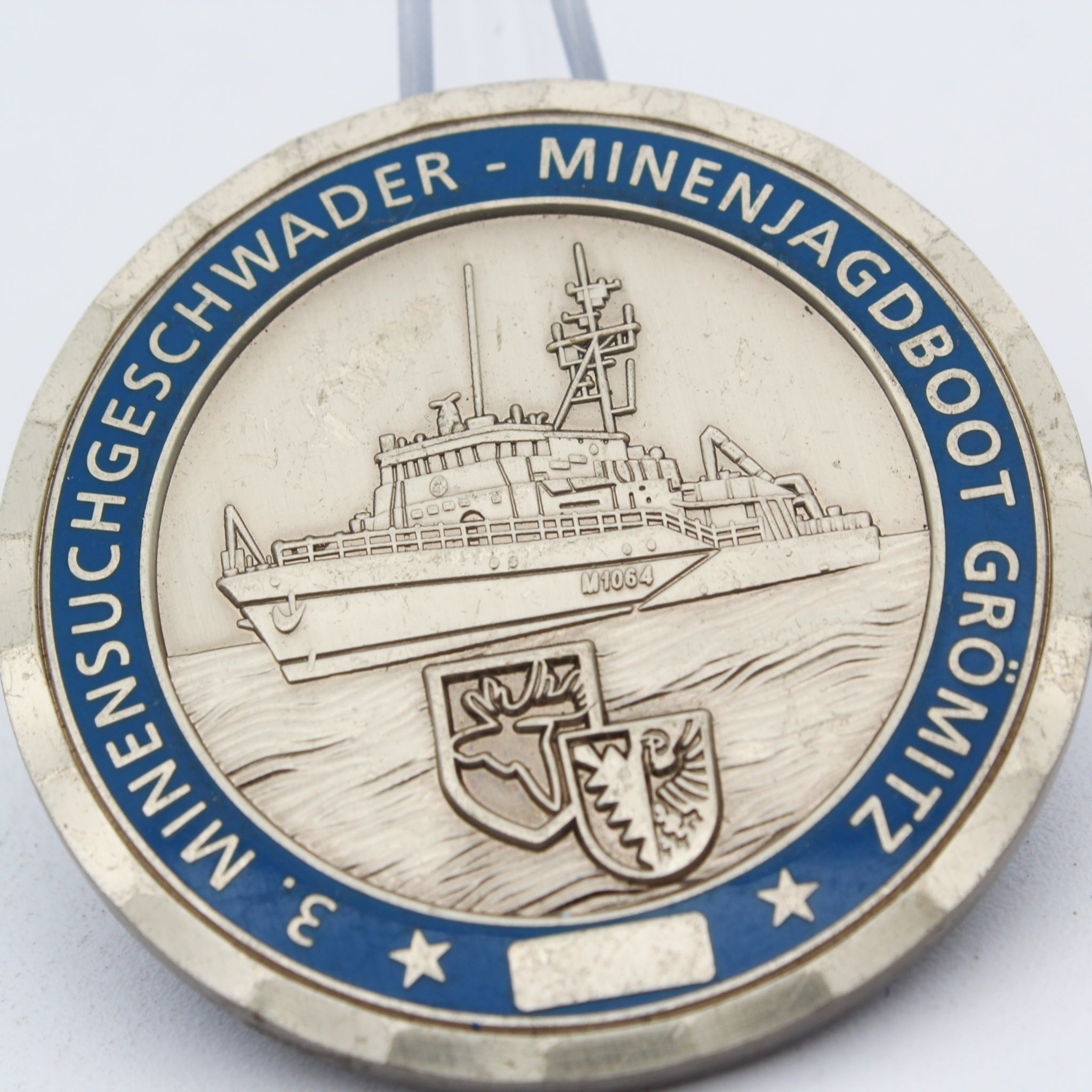 German Navy Minehunter Grömitz Challenge Coin 3rd Mine Countermeasure Squadron