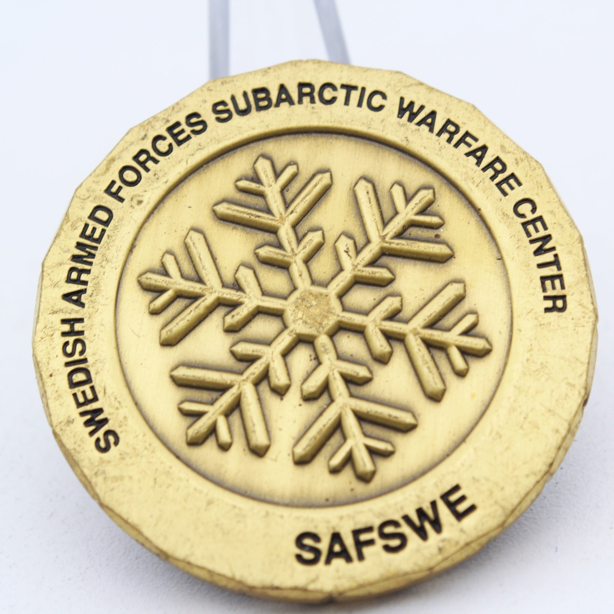Swedish Armed Forces Norrbotten Regiment Subarctic Warfare Challenge Coin 1.5" Pre-owned