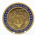 USS Gerald R. Ford CVN-78 Challenge Coin Newport News Shipbuilding