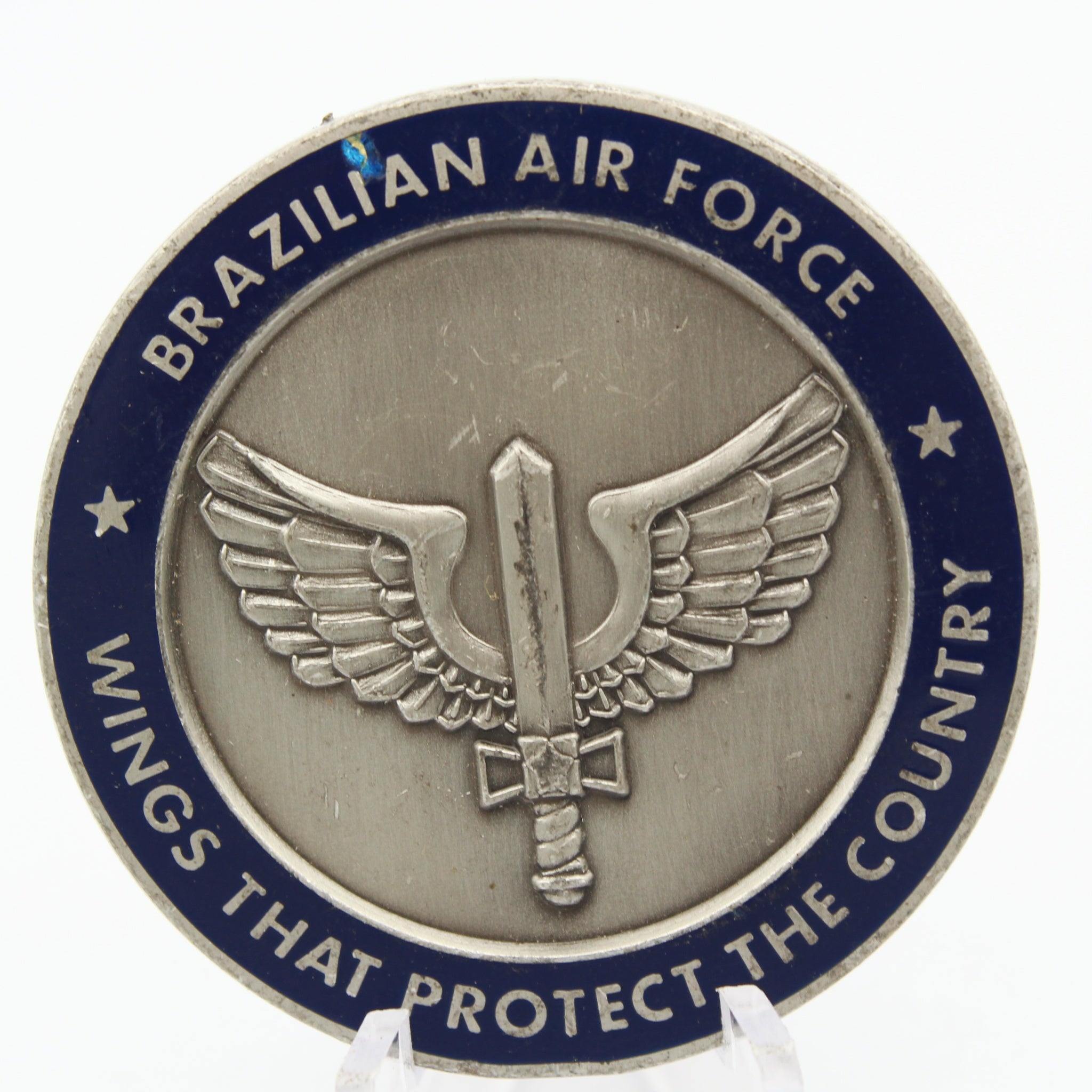 Brazilian Air Force Defense and Air Attaché Office Challenge Coin 1.75" Washington DC Pre-owned