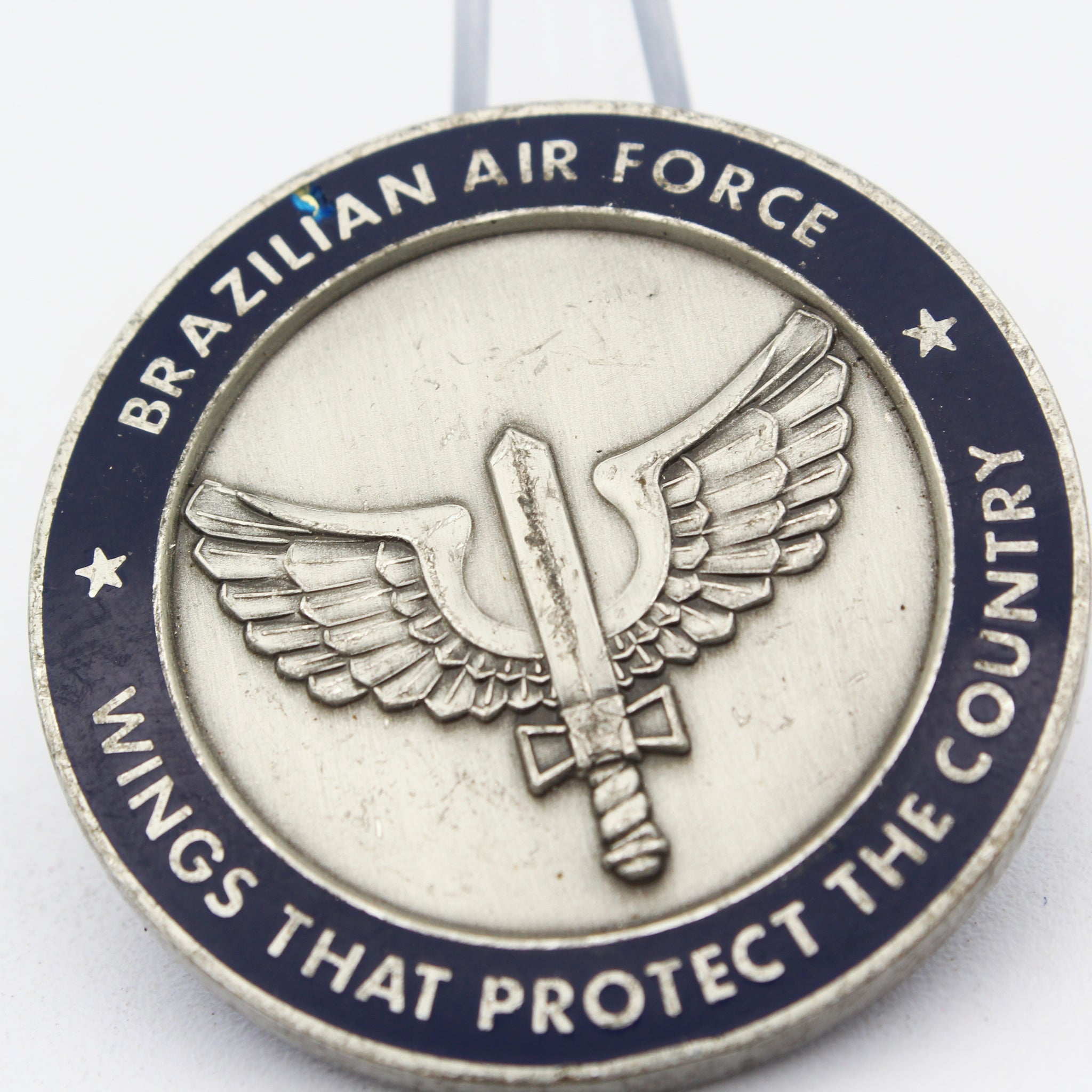 Brazilian Air Force Defense and Air Attaché Office Challenge Coin 1.75" Washington DC Pre-owned
