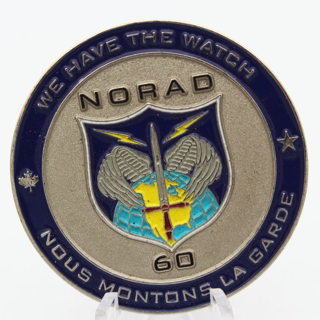 NORAD 60th Anniversary Challenge Coin North American Aerospace Defense Collectible Pre-owned