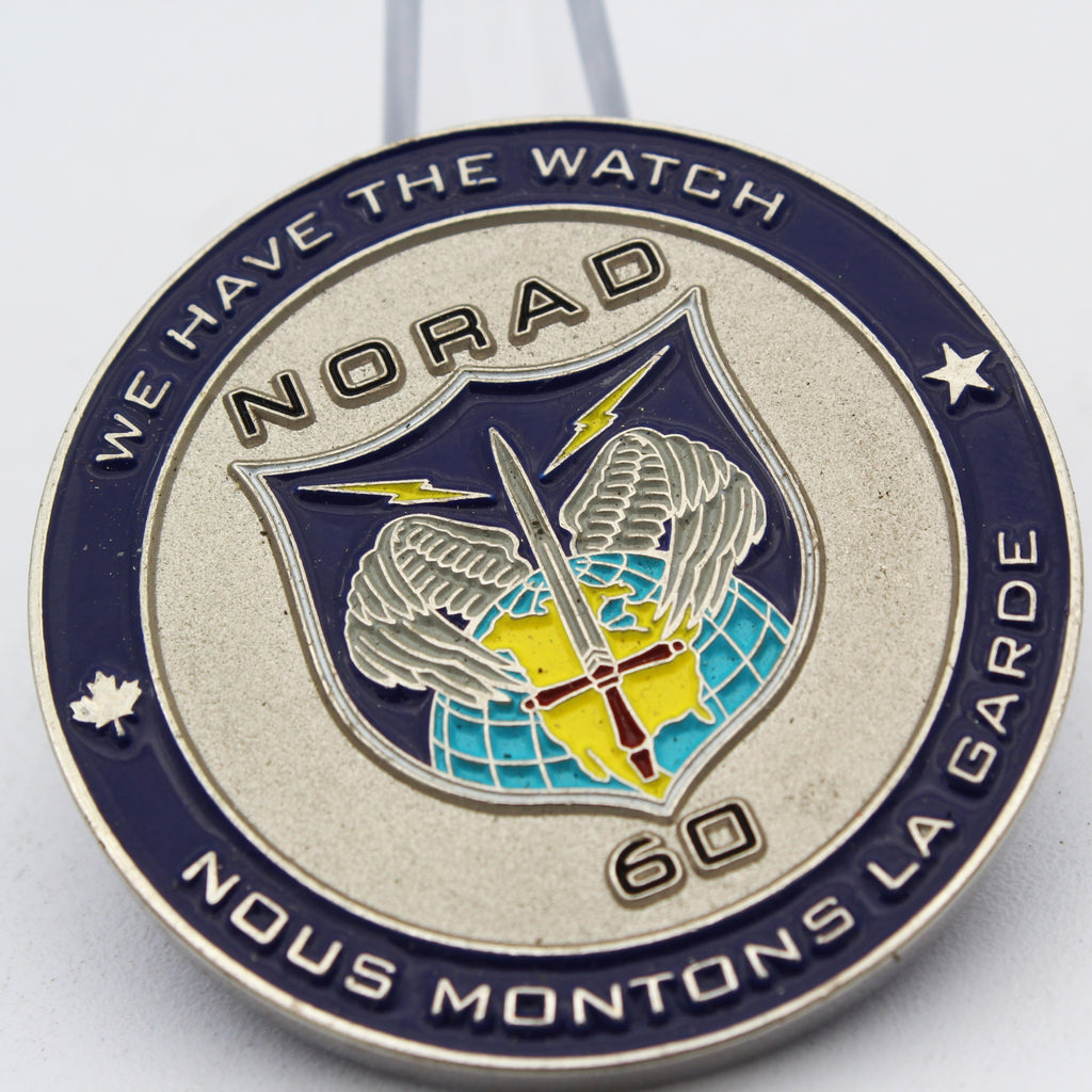 NORAD 60th Anniversary Challenge Coin North American Aerospace Defense Collectible Pre-owned
