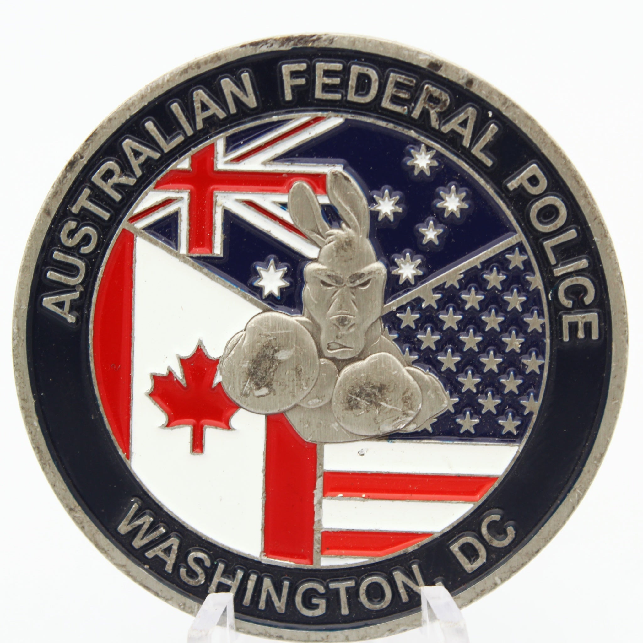 Australian Federal Police Washington DC Challenge Coin 1.75” Copper Pre-Owned