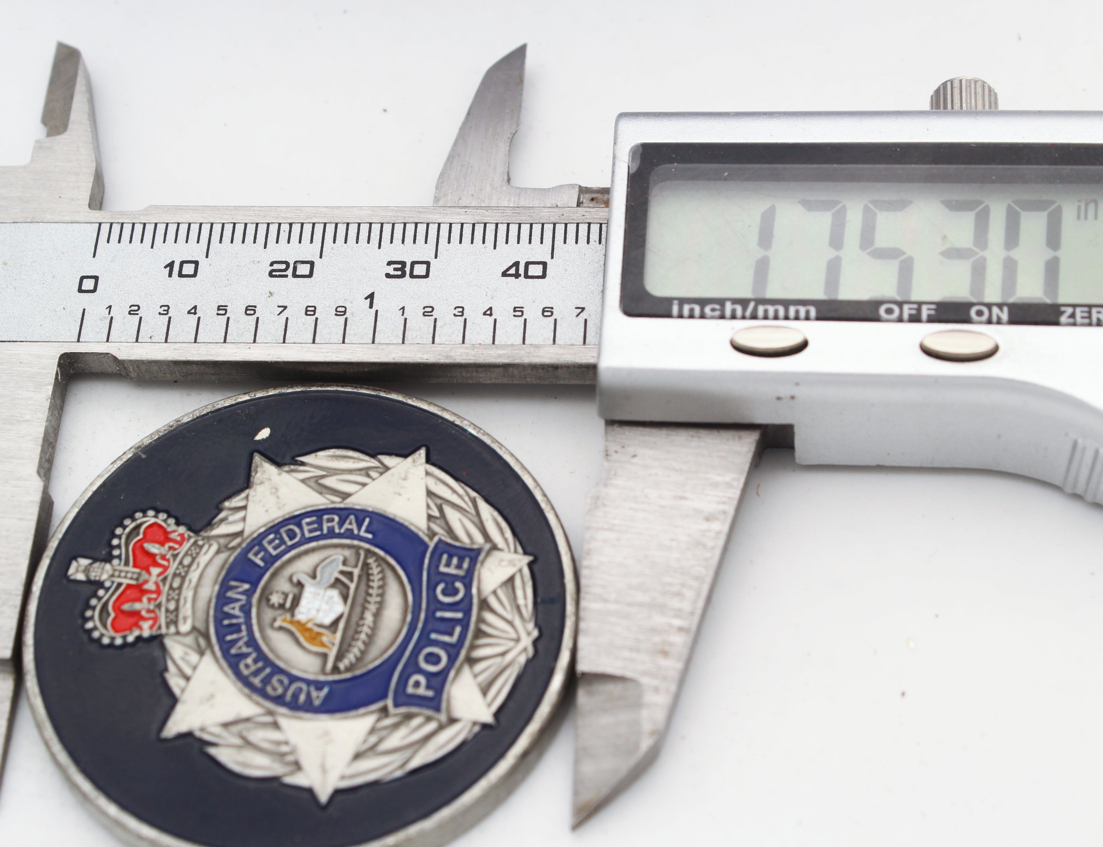 Australian Federal Police Washington DC Challenge Coin 1.75” Copper Pre-Owned