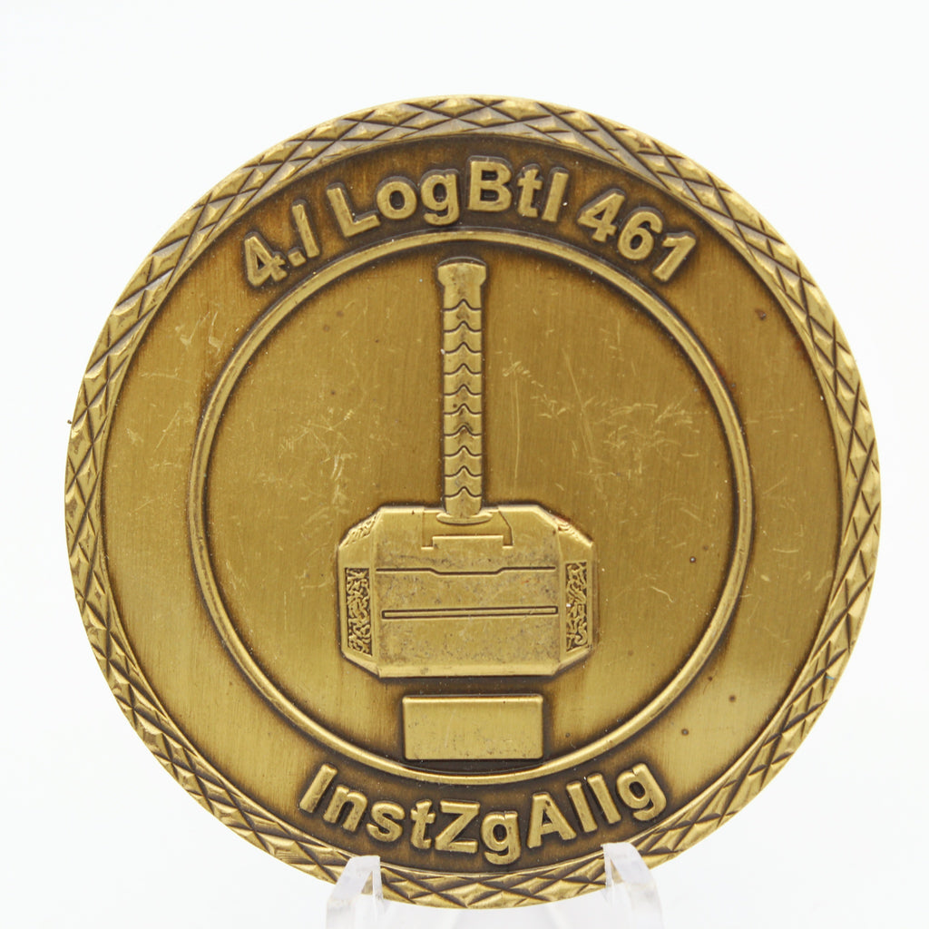 German Army Logistics Battalion 461 Maintenance Challenge Coin Bundeswehr Military Collectible Pre-owned