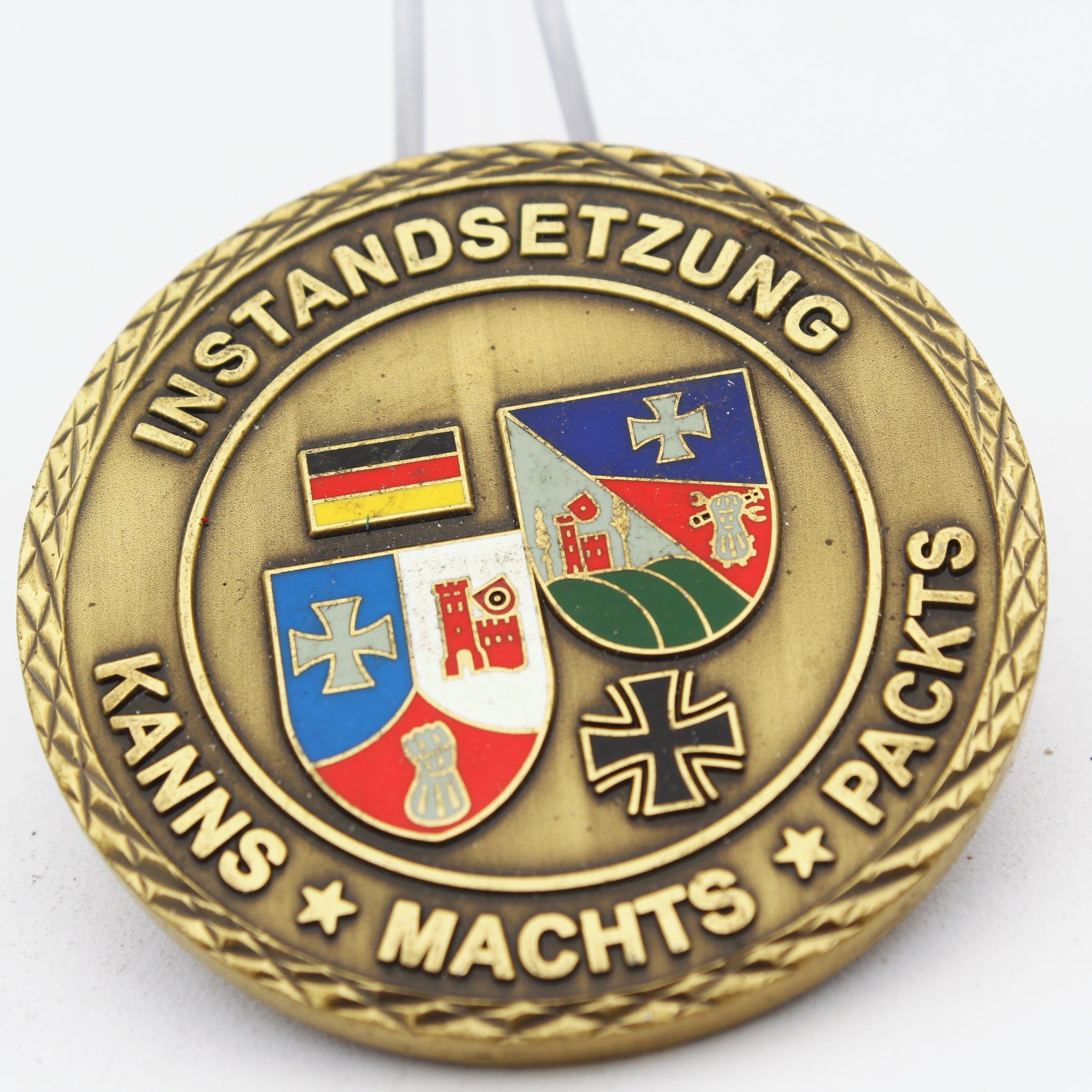 German Army Logistics Battalion 461 Maintenance Challenge Coin Bundeswehr Military Collectible Pre-owned
