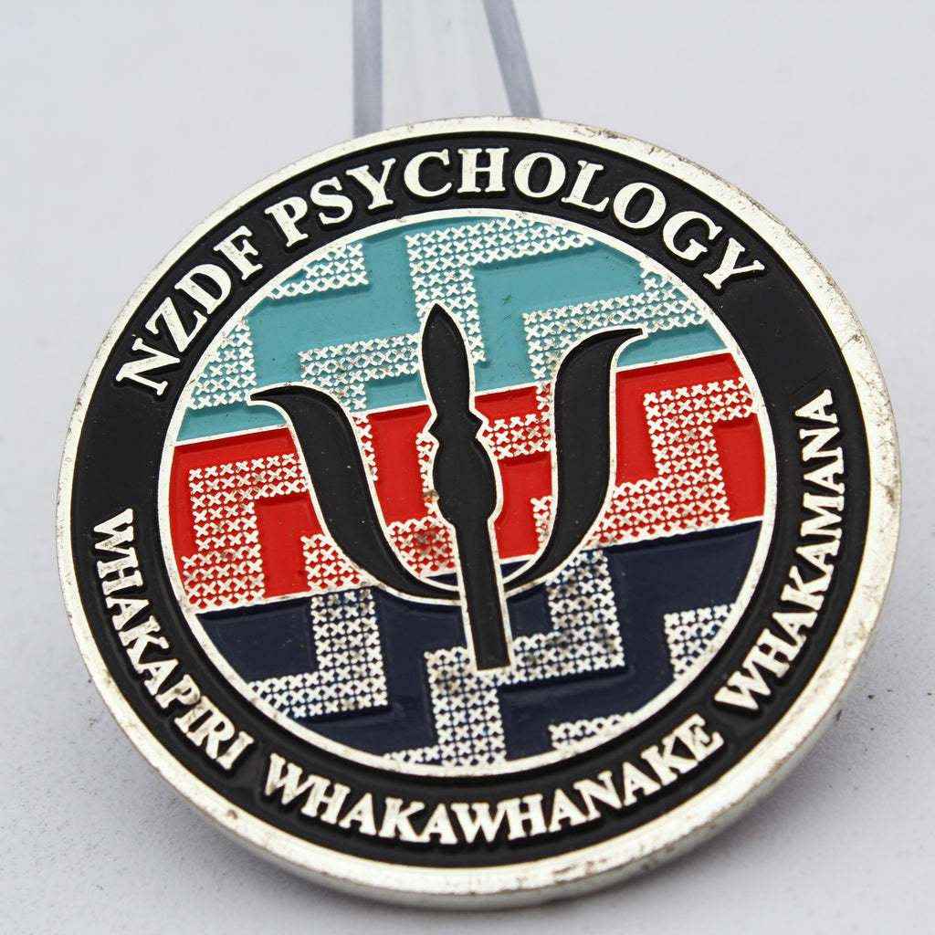 New Zealand Defence Force NZDF Psychology Challenge Coin Military Collectible Pre-owned
