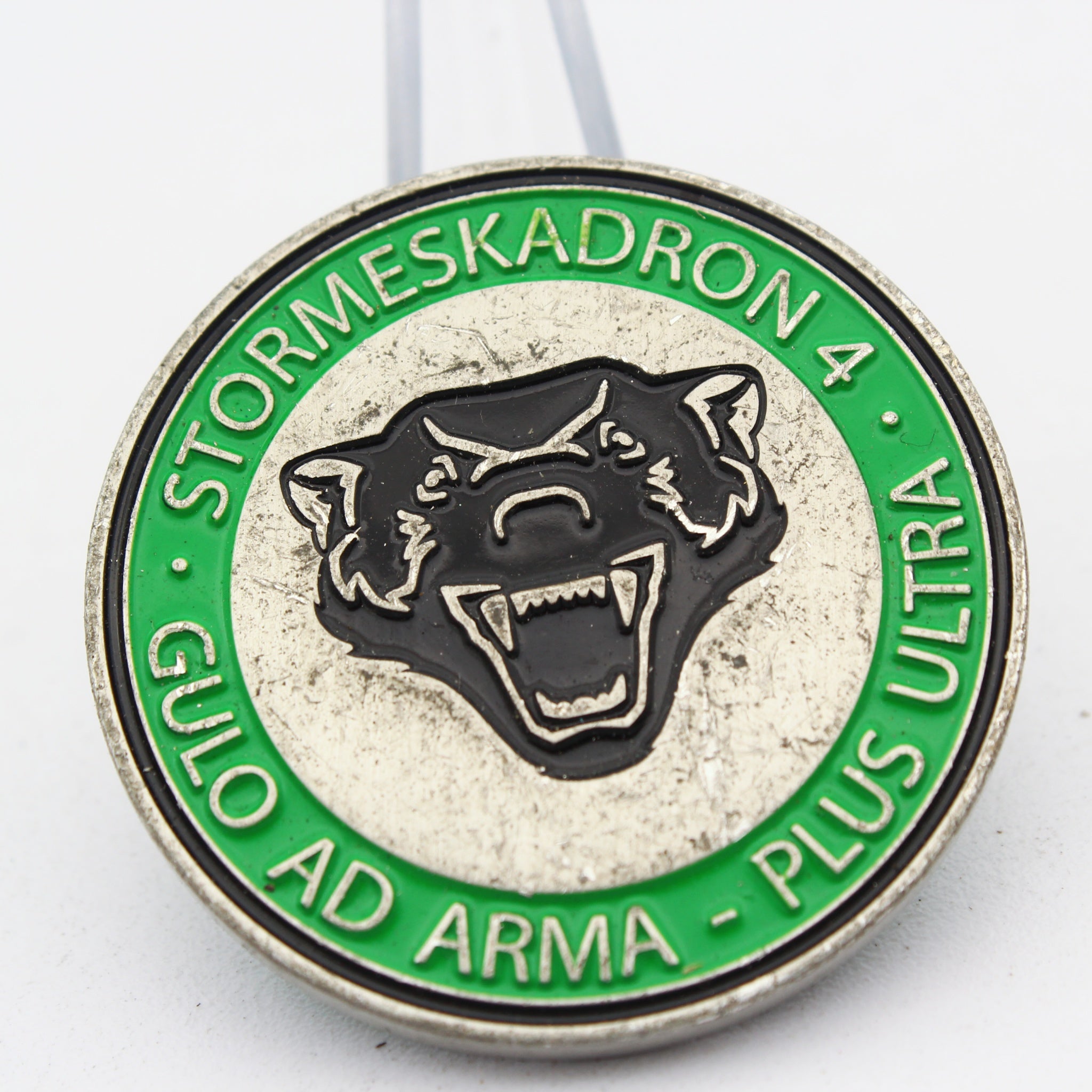 Swedish Air Force Stormeskadron 4 Electronic Warfare Challenge Coin 1.5" Pre-owned