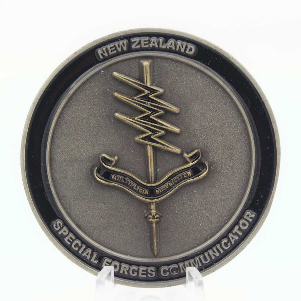 1st New Zealand Special Air Service Regiment SAS Communicator Challenge Coin 2.0" Pre-owned