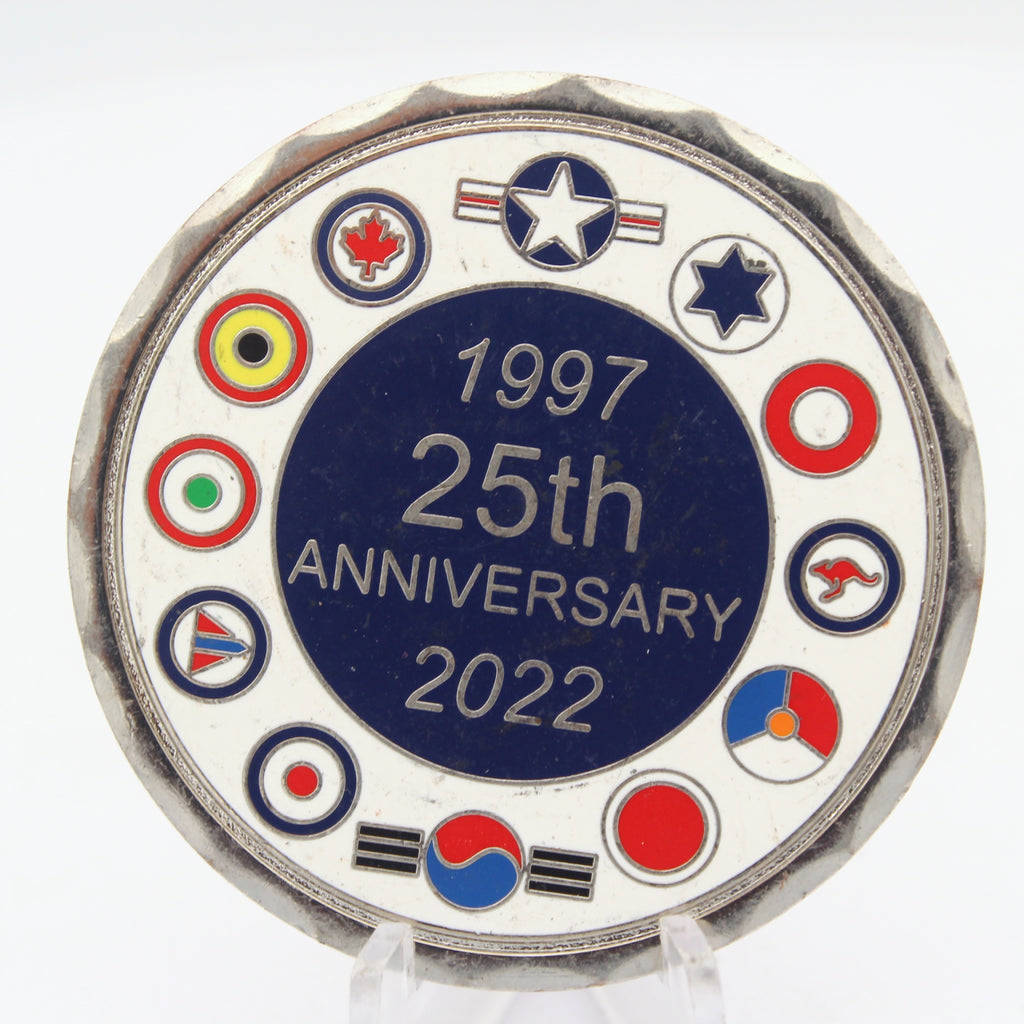 F-35 Supportable Low Observables 25th Anniversary Challenge Coin 2.0" Pre-owned