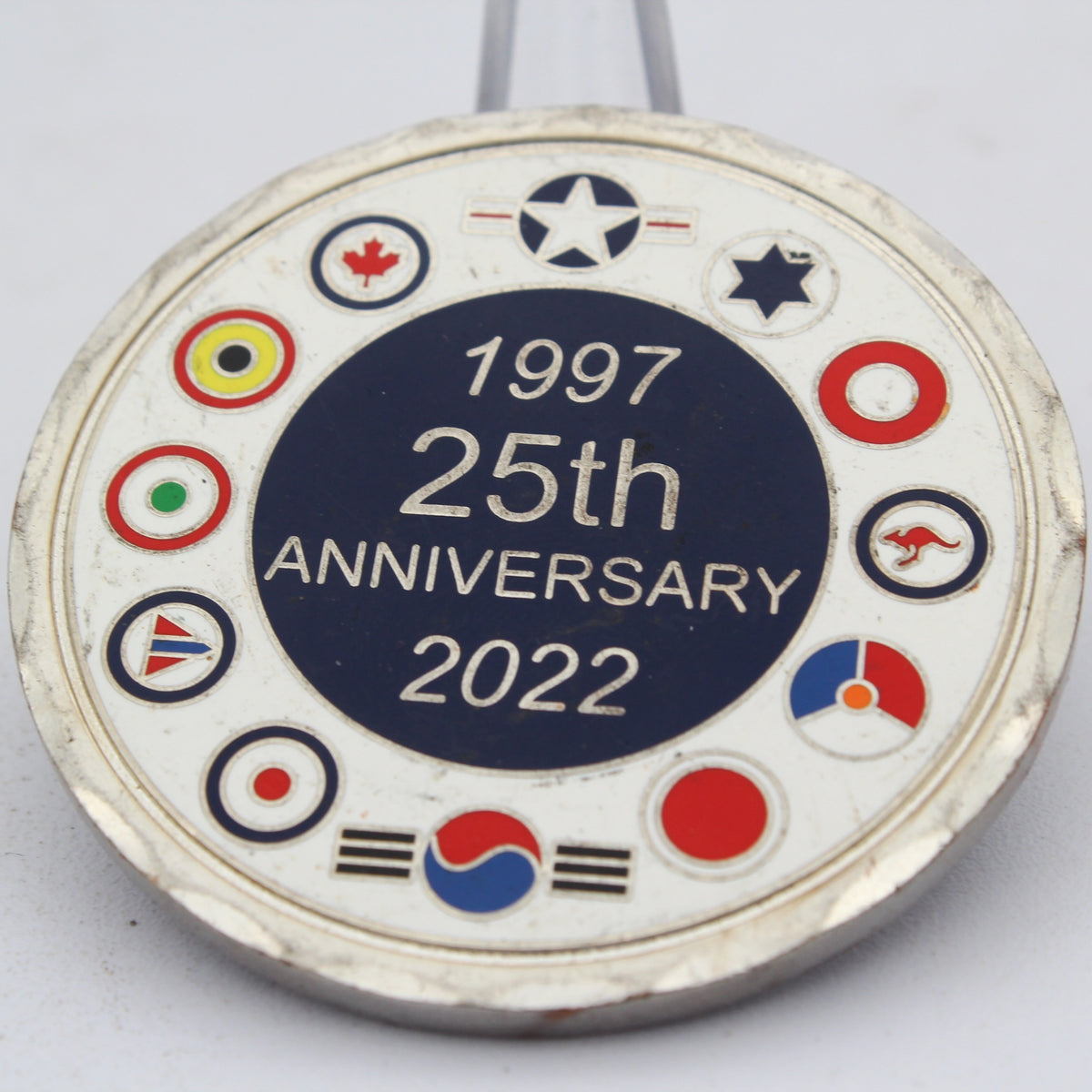 F-35 Supportable Low Observables 25th Anniversary Challenge Coin 2.0" Pre-owned