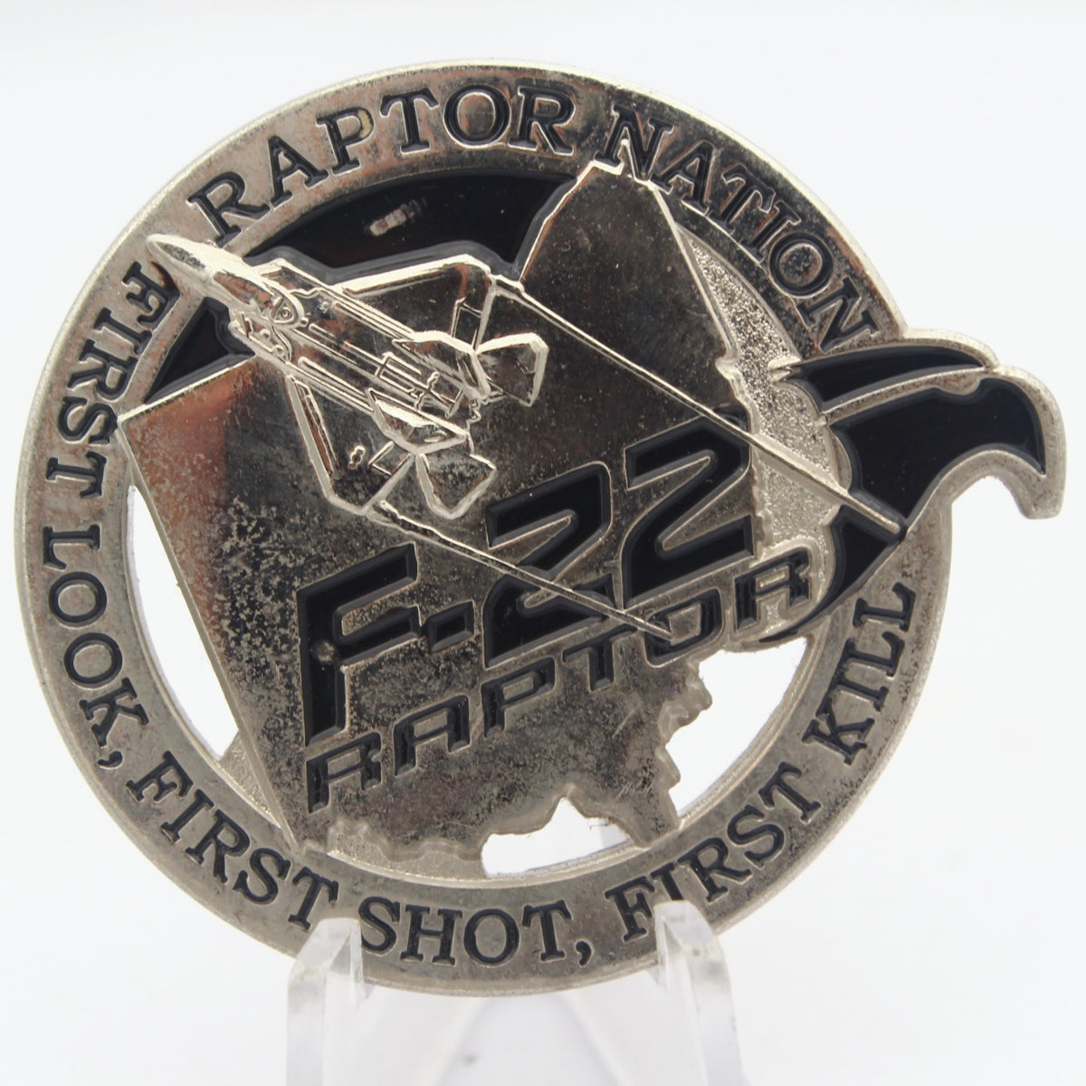 F-22 Raptor Nation Program Director For Excellence Challenge Coin 2.0" Pre-owned