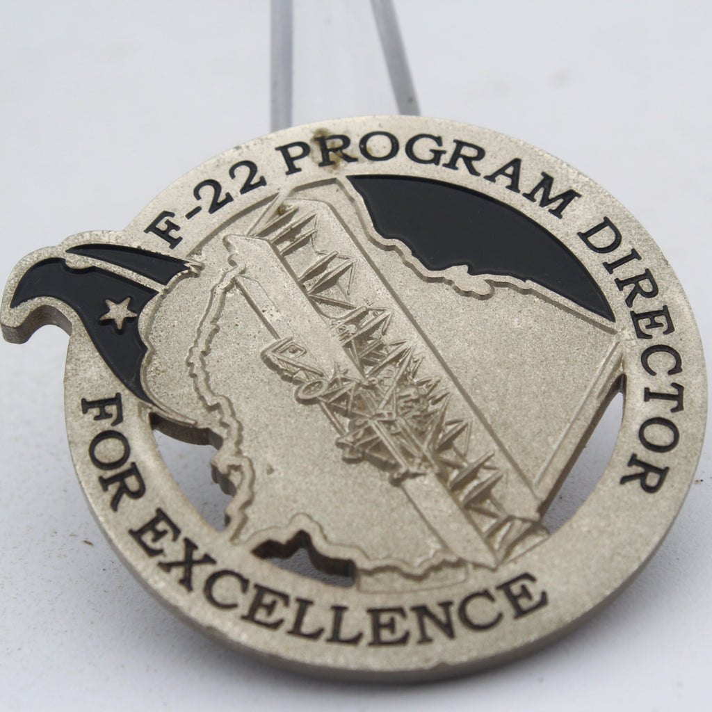 F-22 Raptor Nation Program Director For Excellence Challenge Coin 2.0" Pre-owned