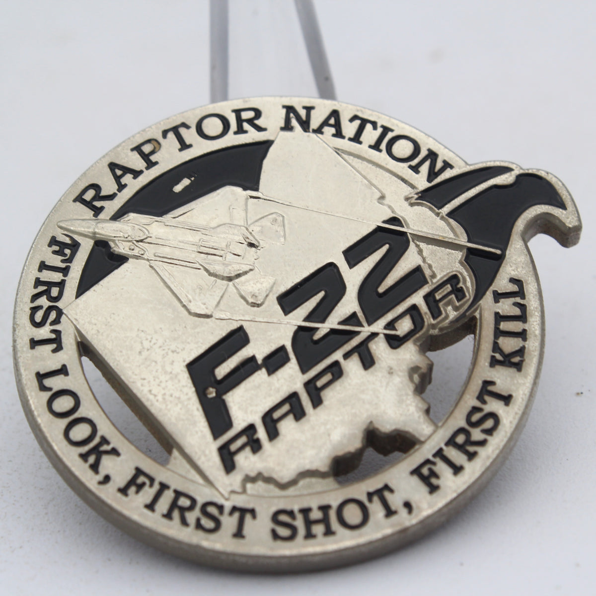 F-22 Raptor Nation Program Director For Excellence Challenge Coin 2.0" Pre-owned