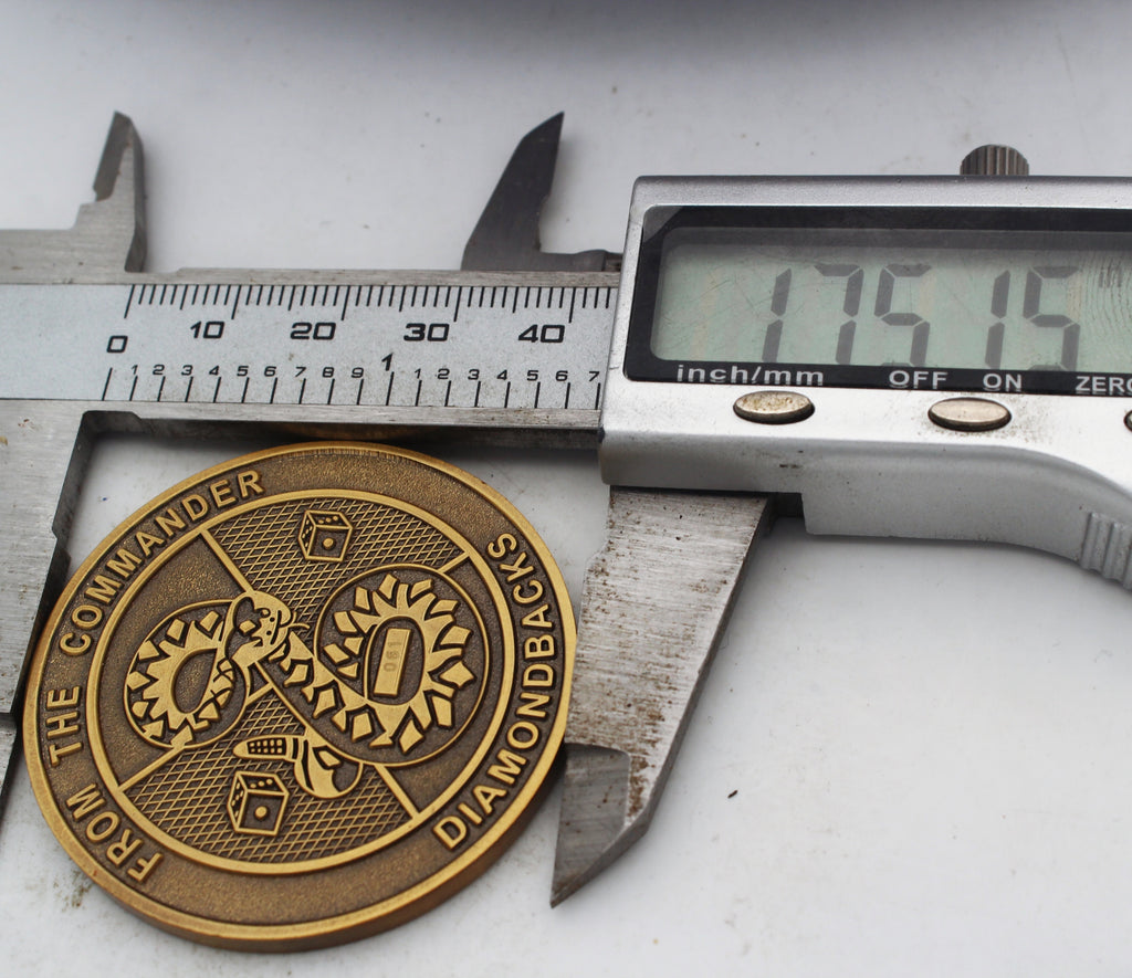 From the Commander Diamondbacks Challenge Coin