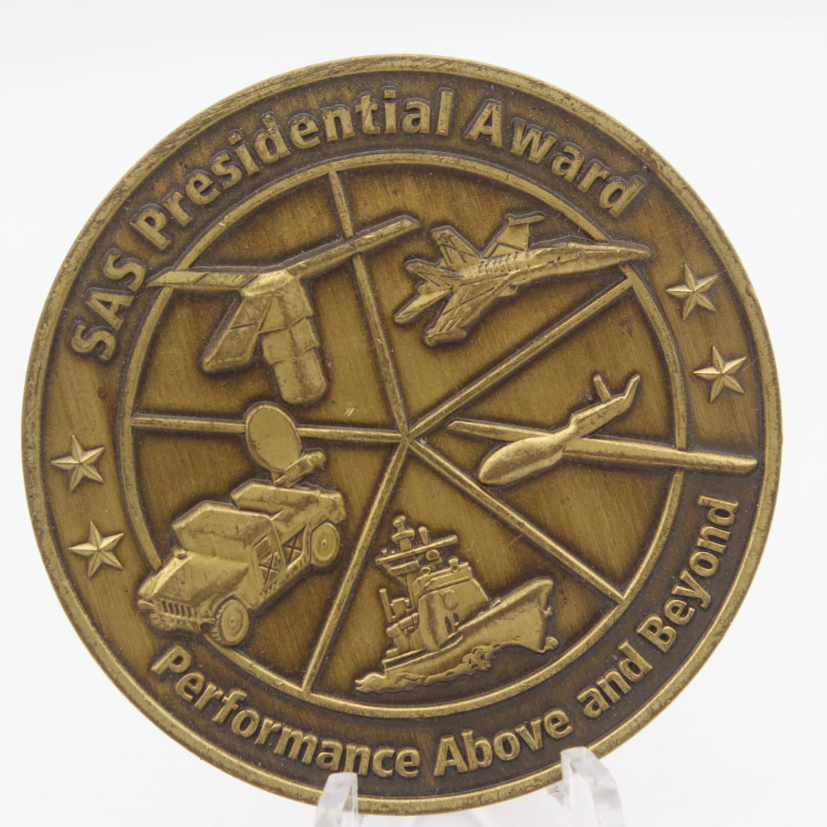 Raytheon SAS Presidential Award Space and Airborne Systems Challenge Coin Pre-owned