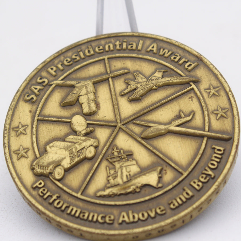 Raytheon SAS Presidential Award Space and Airborne Systems Challenge Coin Pre-owned