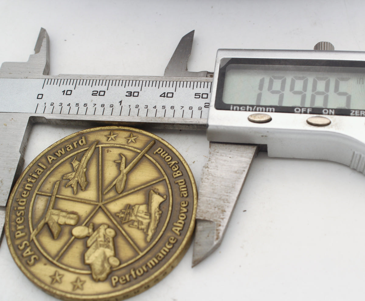 Raytheon SAS Presidential Award Space and Airborne Systems Challenge Coin Pre-owned