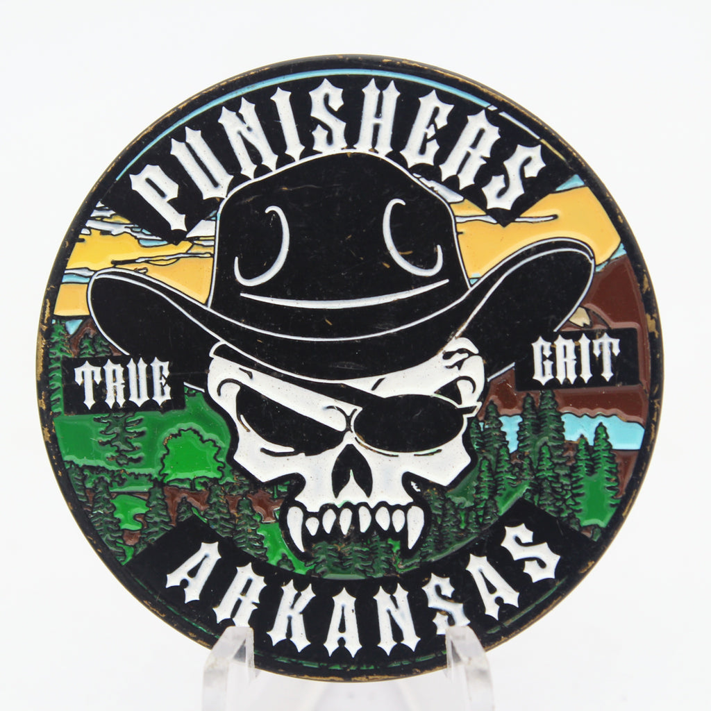Arkansas Punishers LEMC True Grit Service to Others Challenge Coin Pre-owned