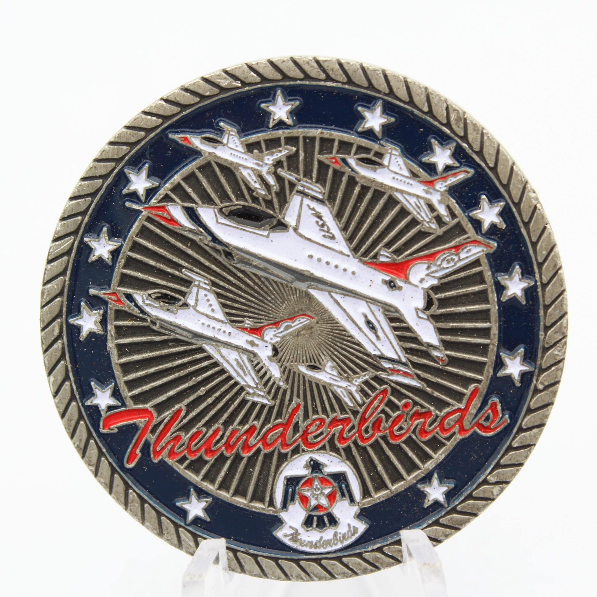 USAF Thunderbirds Nellis AFB Nevada Challenge Coin 1.6 Inch Pre-Owned