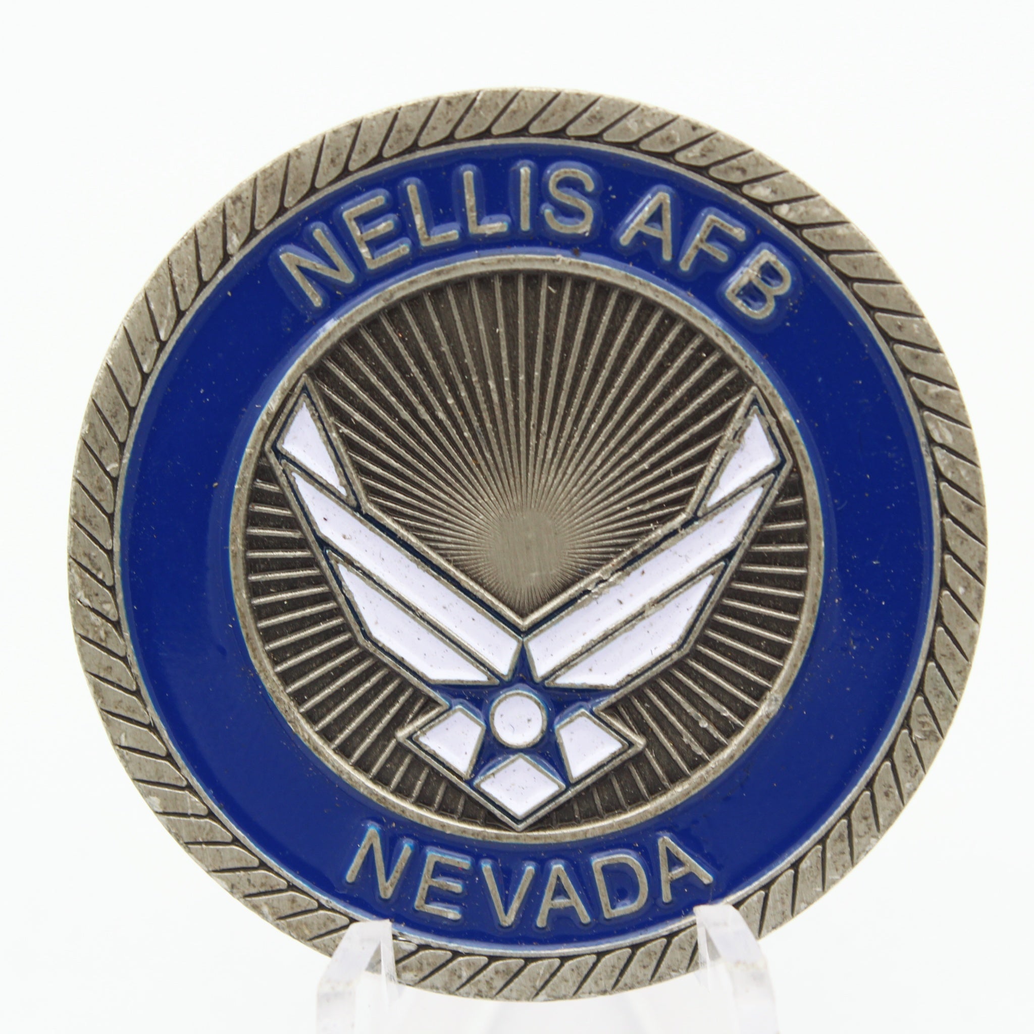 USAF Thunderbirds Nellis AFB Nevada Challenge Coin 1.6 Inch Pre-Owned