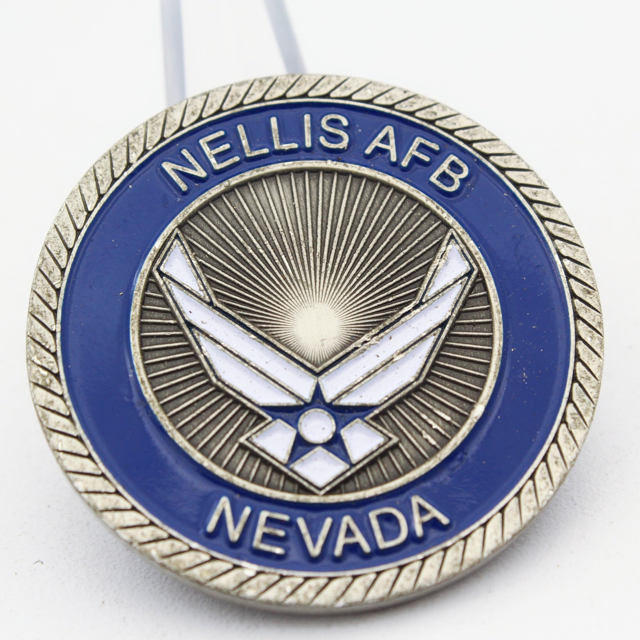 USAF Thunderbirds Nellis AFB Nevada Challenge Coin 1.6 Inch Pre-Owned