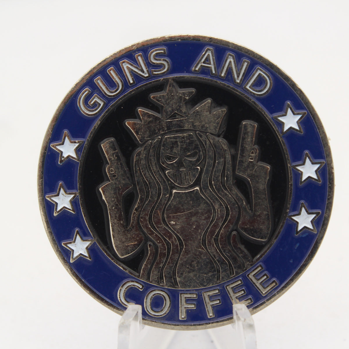 Los Angeles Police Department 911 Guns and Coffee Challenge Coin Pre-owned