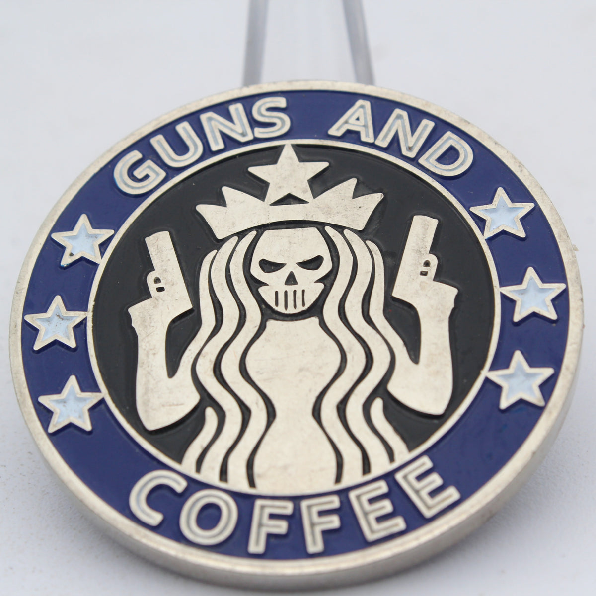 Los Angeles Police Department 911 Guns and Coffee Challenge Coin Pre-owned