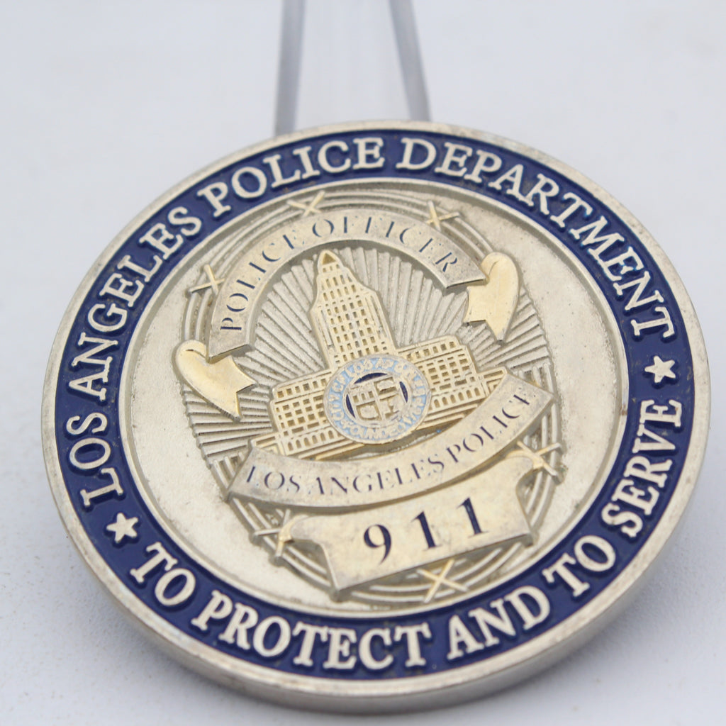Los Angeles Police Department 911 Guns and Coffee Challenge Coin Pre-owned